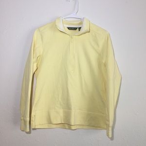 Eddie Bauer Men’s Yellow Quarter Zip Pull Over
